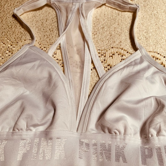 Pink Sport Womens White Strappy Bralette Size Small - Picture 3 of 10
